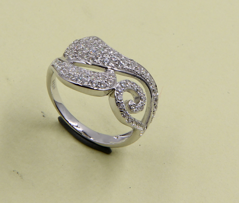 Anelli in argento sterling CZ con radiante eleganza Anelli in argento sterling sterling anelli in argento sterling anelli impilabili