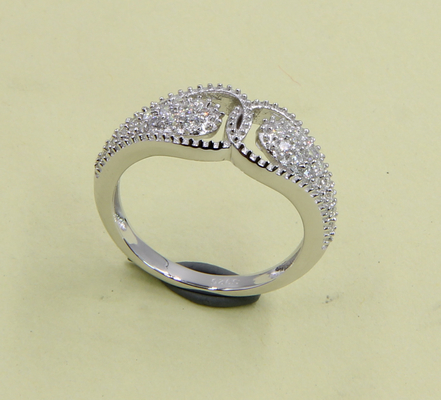 925 Sterling Silver Bands With Cubic Zirconia Gemstones In Heart And Oval Shapes Sterling Silver Cubic Zirconia Rings