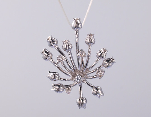 Fagiano Disegno 925 Sterling Silver Pendente Catena per le vacanze estive incantesimi per gioielli argento cz pendente