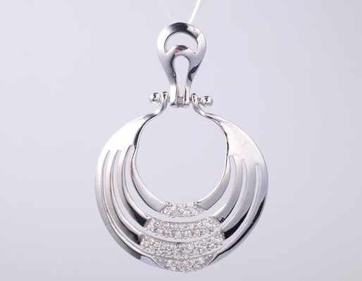 Unico ciondolo geometrico in argento 925 decorato con zircone personalizzabile anelli di pietra preziosa in argento gioielli accessori