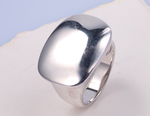 Anelli CZ in argento ossidato 925 Anelli CZ luccicanti Pietre CZ su 925 Sterling Silver Band Anelli in argento sterling con pietre Anelli in argento semplice