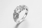 OEM d'argento di Sterling Silver Princess Crown Ring degli anelli di 1.87g 925 CZ