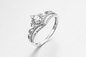OEM d'argento di Sterling Silver Princess Crown Ring degli anelli di 1.87g 925 CZ