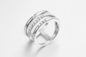 anelli fatti a mano su ordinazione di anniversario di zircone del AAA degli anelli di fidanzamento 2.52g