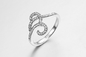 anelli fatti a mano su ordinazione di anniversario di zircone del AAA degli anelli di fidanzamento 2.52g