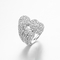 «Telesthesia» anello di fidanzamento di media dei gioielli di 925 anelli di Sterling Silver CZ