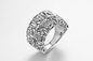 «I nodi innumerevoli» 925 anelli di Sterling Silver CZ legano il presente di nozze