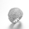 La CZ Sterling Silver Rings Custom Engraving 4,31 grammi avvolge l'anello