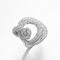 L'anello modella gli anelli che d'argento di 7.59g 925 CZ il rodio ha placcato l'anello di Infinite Loop