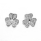 orecchini del perno di zircone di 2.3g Sterling Silver Handmade Earrings Girls 12mm