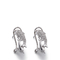 Orecchini del perno di zircone degli orecchini 2.52g 3mm della CZ dell'argento del delfino 925