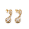 Rose Gold 925 orecchini d'argento 8.88g Sterling Silver Double Heart Earrings della CZ