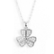 925 Sterling Silver Leaf Shape Pendant PVD che placca Tiffany Pendant Necklace
