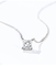 oro Diamond Necklace Princess Cut Solitaire Diamond Necklace Yellow Gold di 0.20ct 18K