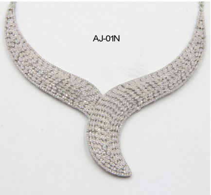 Ceneria Squisita 60 grammi 925 collane d'argento Sterling per uso quotidiano Collare d'argento Sterling Collare di diamante