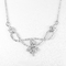 Doppie linee 925 gioielli d'argento puri di Sterling Silver Necklaces 5.03g Kundan