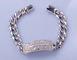 il braccialetto d'argento 100g di 19cm 925 CZ ha personalizzato Sterling Silver Friendship Bracelets