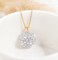 oro Diamond Necklace Womens Dandelion Wish 4.5g di 1.0ct 18K