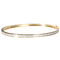 oro 18K Diamond Bangle braccialetti del braccialetto dell'oro bianco e giallo di 1.0ct di 55mm 45mm