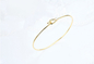 braccialetto del braccialetto dell'oro giallo di Diamond Bangle GDTC 18kt dell'oro di 0.07ct 18K