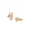 CONTRO il doppio di Diamond Earrings 2.4g 0.16ct dell'oro di chiarezza 18K intestato forma della freccia