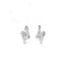 CONTRO il doppio di Diamond Earrings 2.4g 0.16ct dell'oro di chiarezza 18K intestato forma della freccia