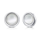 Orecchini d'argento di Sterling Silver AAA+ 925 rotondi CZ degli orecchini dei perni per le donne