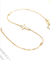 Oro Diamond Bracelet 0.13ct Diamond Cross Bracelet For Women ' S di carati di GDTC 18