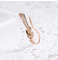 18k a forma di nodo Rose Gold Diamond Earrings 0.20ct per la sarchiatura del regalo di riunione