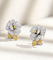 oro bianco Diamond Earrings di 0.33ct Camellia Flower Earrings Ladies 18k