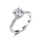 l'anello di fidanzamento AAA dell'insieme dell'incastonatura del giro di 5.5mm Moissanite classifica 925 Sterling Silver